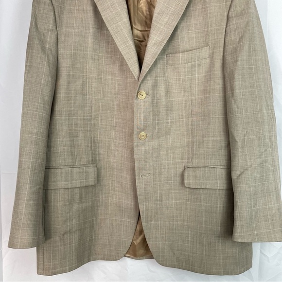 Lauren Ralph Lauren Tan blazer pattern - Picture 3 of 10